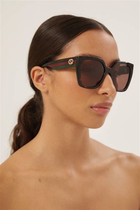 gucci havana optical glasses|gucci women's urban sunglasses havana.